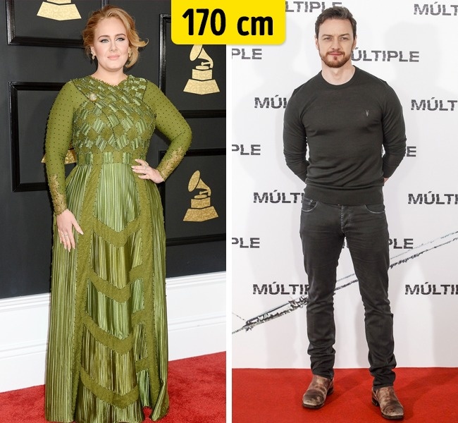 Adele ir James McAvoy