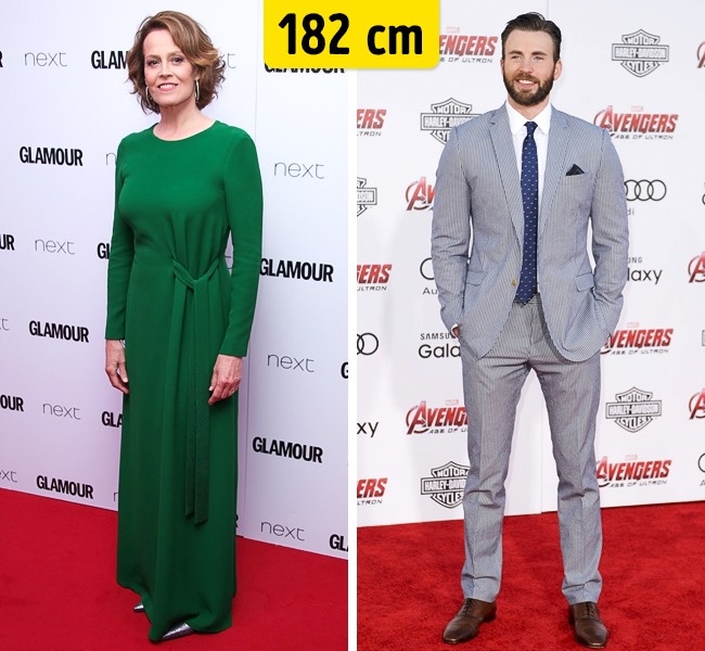 Sigourney Weaver ir Chris Evans