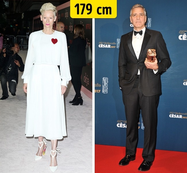 Tilda Swinton ir George Clooney