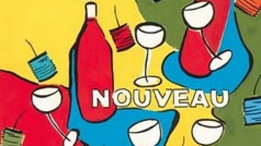 Beaujolais nouveau vyno sutikimas