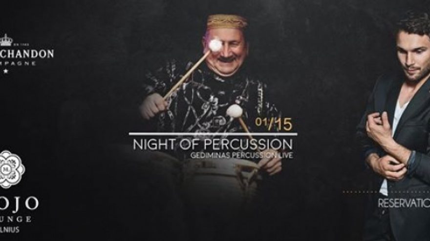 Night of Percussion | Gediminas LIVE &#8211; vakarėlis