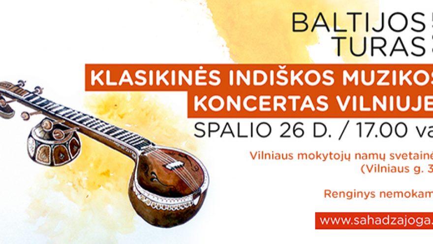 Klasikinės indiškos muzikos koncertas Vilniuje