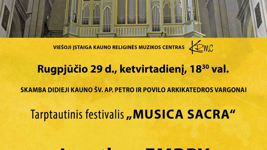 Tarptautinis festivalis &#8220;Musica sacra&#8221;