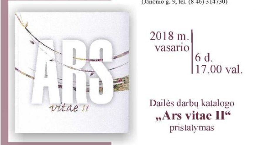 „Ars vitae II“ albumo pristatymas