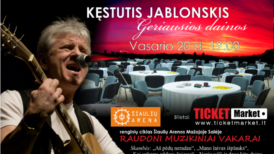 Kęstutis Jablonskis &#8211; koncertas Šiauliuose!