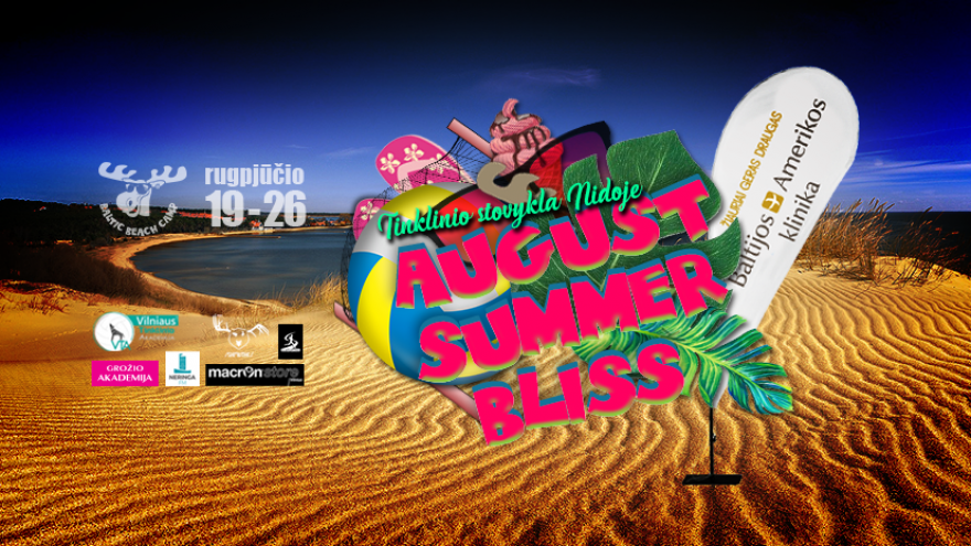 Tinklinio stovykla Nidoje &#8220;August Summer Bliss&#8221;