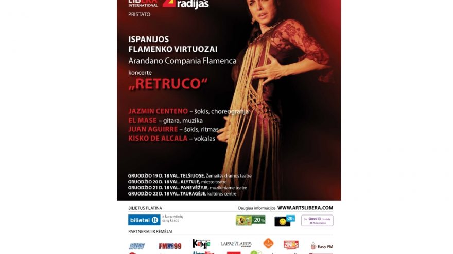„Arandano Compania Flamenca“ iš Ispanijos su įspūdinga programa „Retruco“