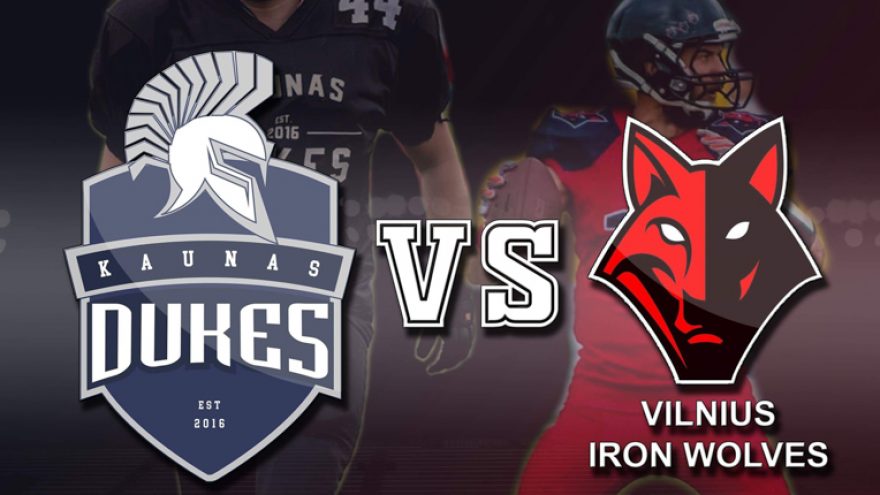 Amerikietiškas futbolas: Kaunas Dukes vs Vilnius Iron Wolves
