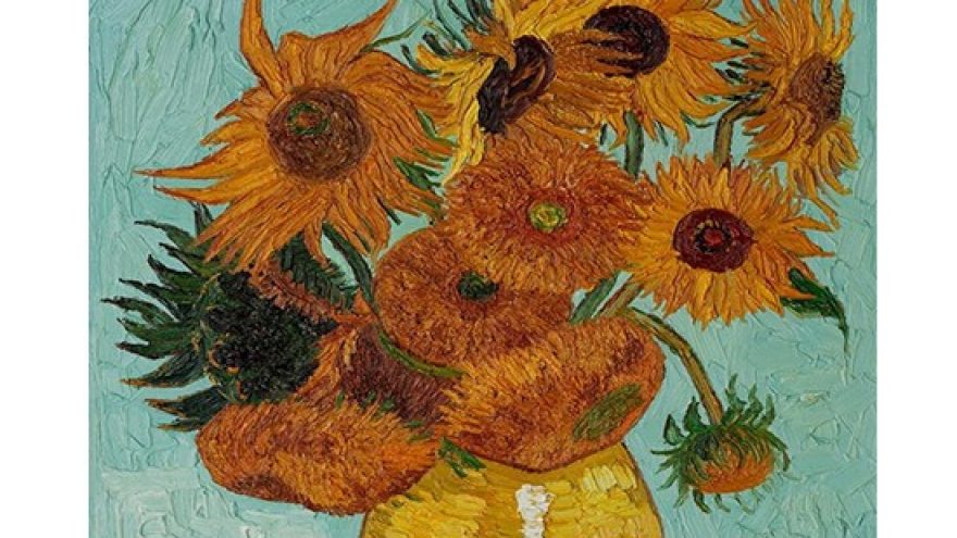 Tapybos vakaras &#8221;Saulėgrąžos pagal V. Van Gogh&#8221;