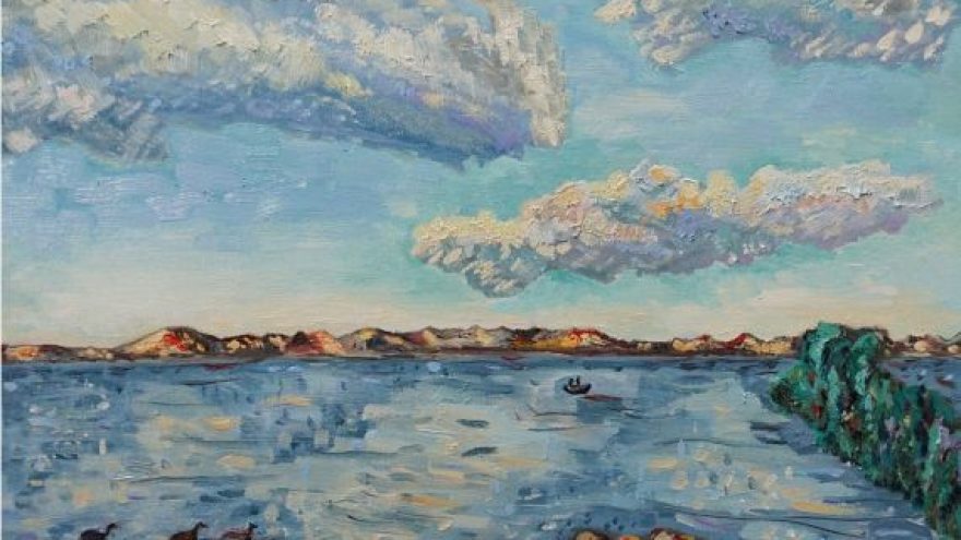 Rasos Šimkutės ir Viktorijos Petrauskienės jungtinė tapybos paroda „Tarp vandenų“