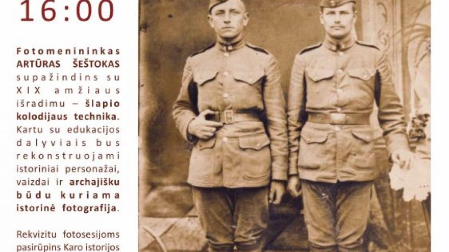 Fotografijos edukacija „Lietuvos istorinis karinis kostiumas“