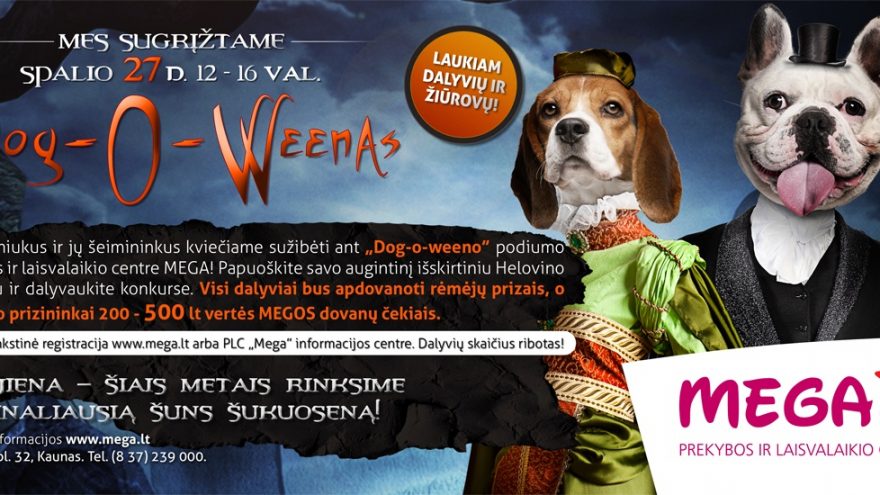 Prasidėjo registracija į „Dog-o-weeną 2012“