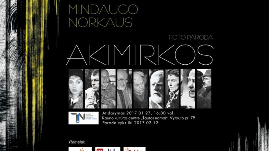 M. Norkaus fotografijų parodos „Akimirkos&#8221; atidarymas