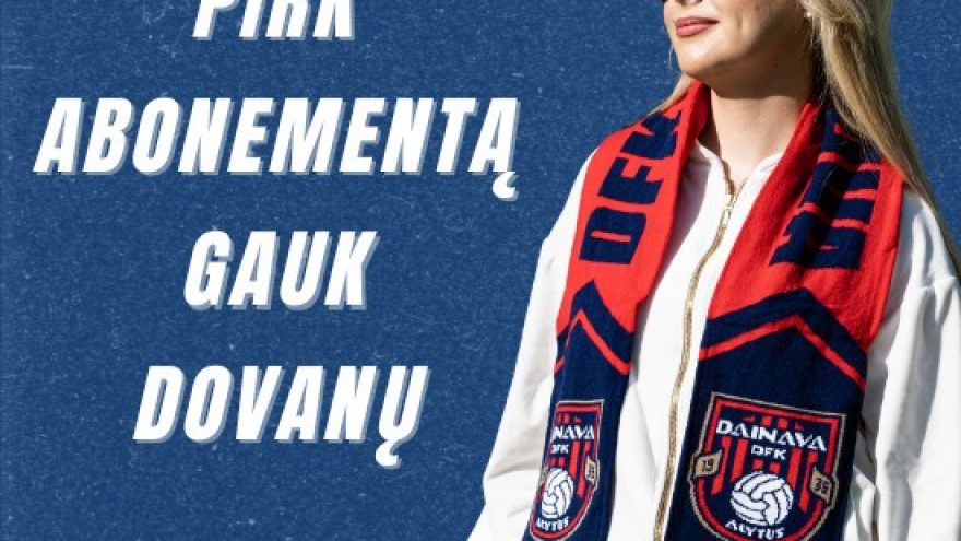 DFK &#8221;Dainava&#8221; namų rungtynių abonementas Alytaus miesto stadione