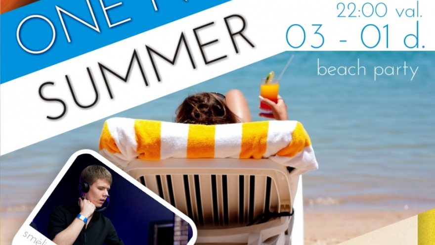 Paplūdimio vakarėlis &#8220;ONE NIGHT of SUMMER&#8221;