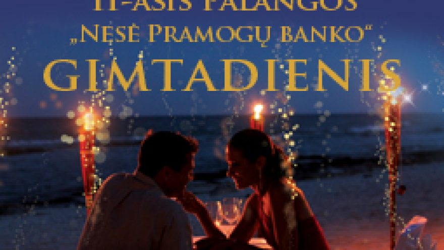 PALANGOS NESĖ PRAMOGŲ BANKO GIMTADIENIO TORTAS