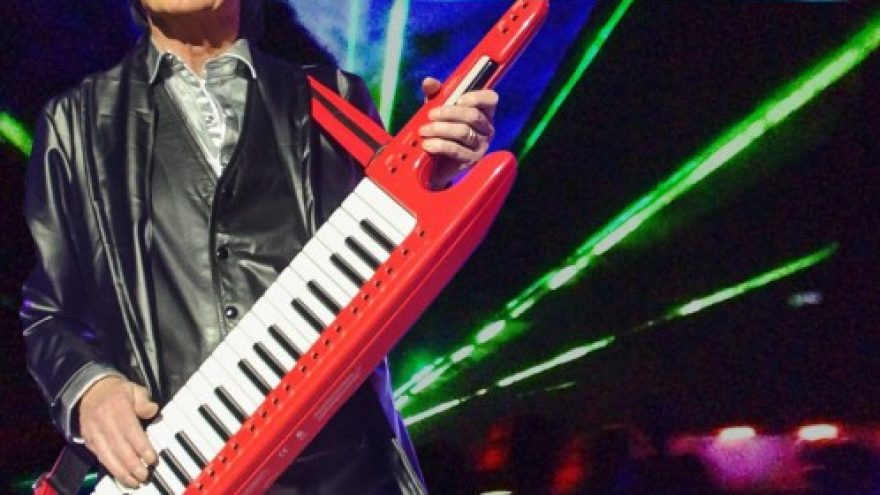 The legendary band Space with Didier Marouani. Historic concert and space show in Riga