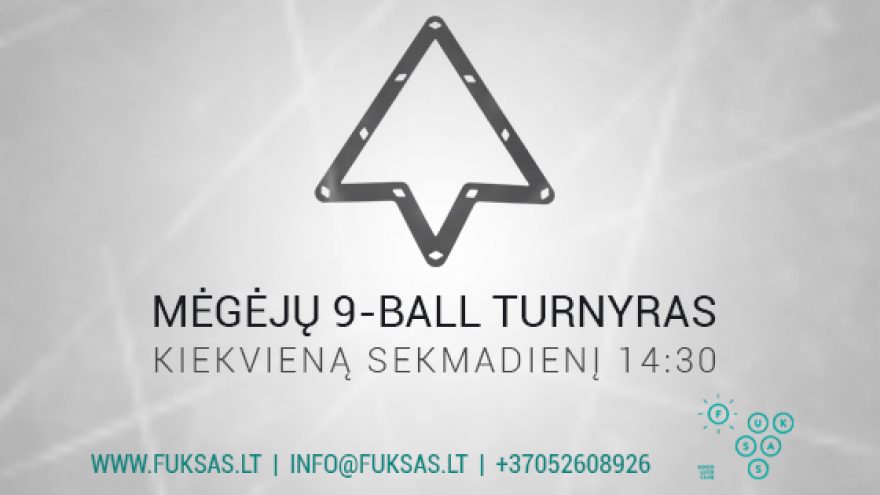 Mėgėjų 9-ball turnyras