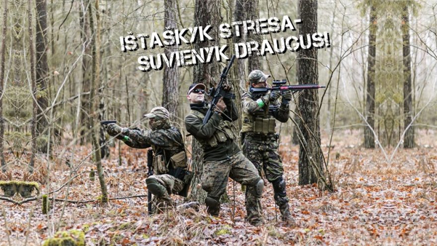 Šratasvydis su bazine kario įranga