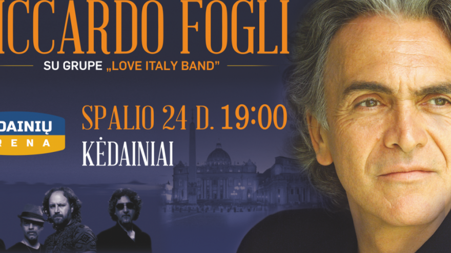 RICCARDO FOGLI KONCERTAS | Kėdainiai