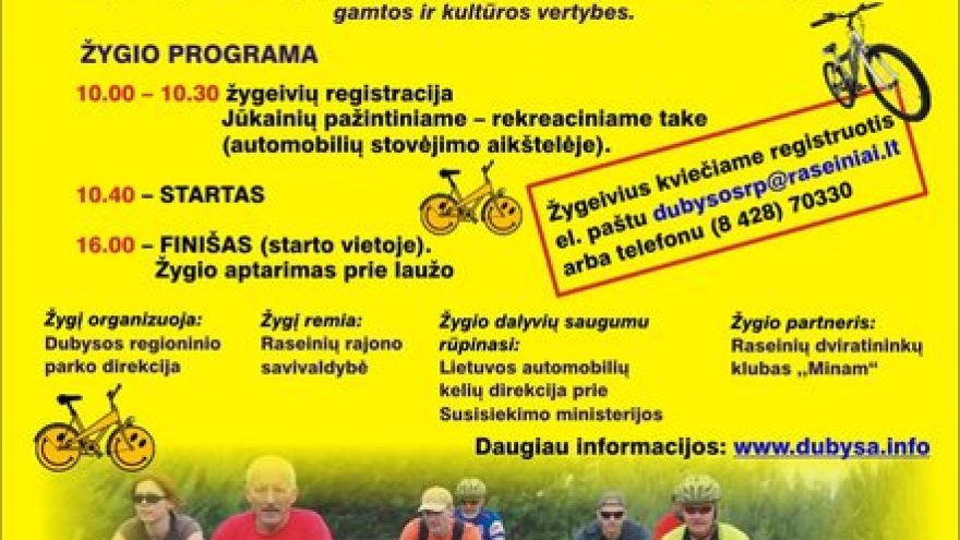 Dviračiais po Raseinių krašto saugomas teritorijas