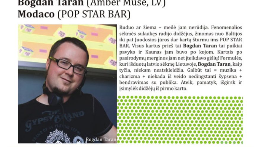 BOGDAN TARAN @ POP STAR BAR