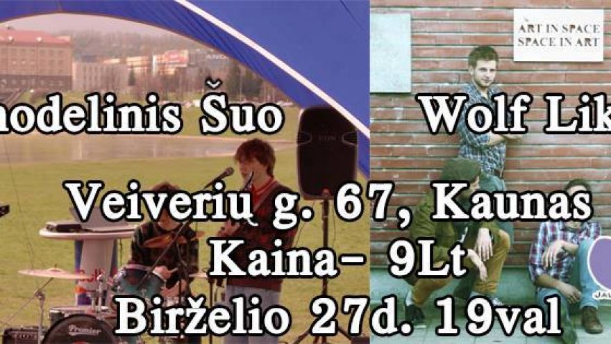 Grupių PSICHODELINIS ŠUO ir WOLF LIKE ME koncertas