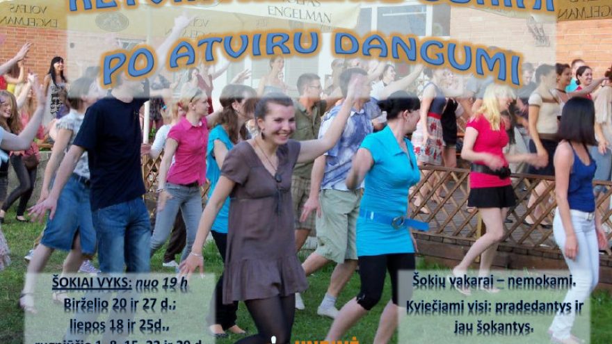 Ketvirtadienio šokių vakarai po atviru dangumi