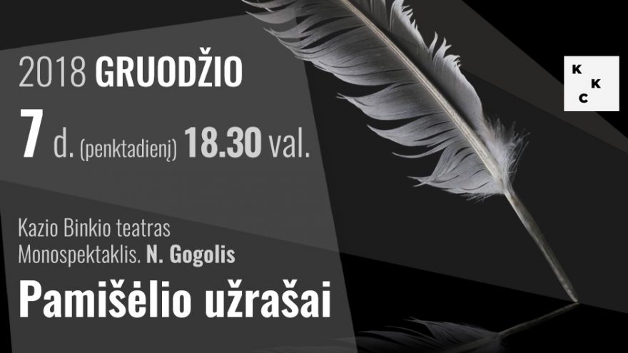 Spektaklis „Pamišėlio užrašai&#8221;