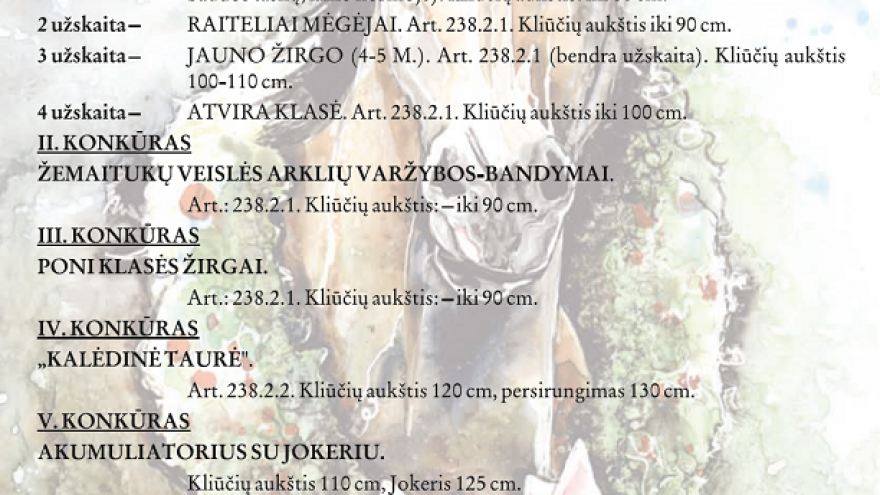 Konkūrų varžybos „Kalėdinė taurė“