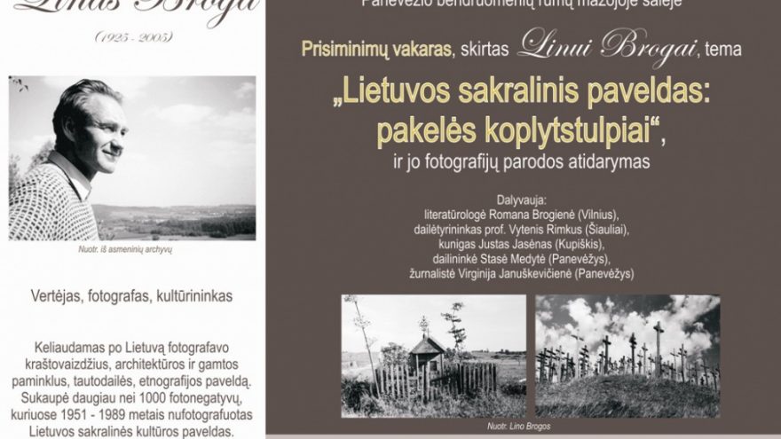 Prisiminimų vakaras, skirtas Linui Brogai
