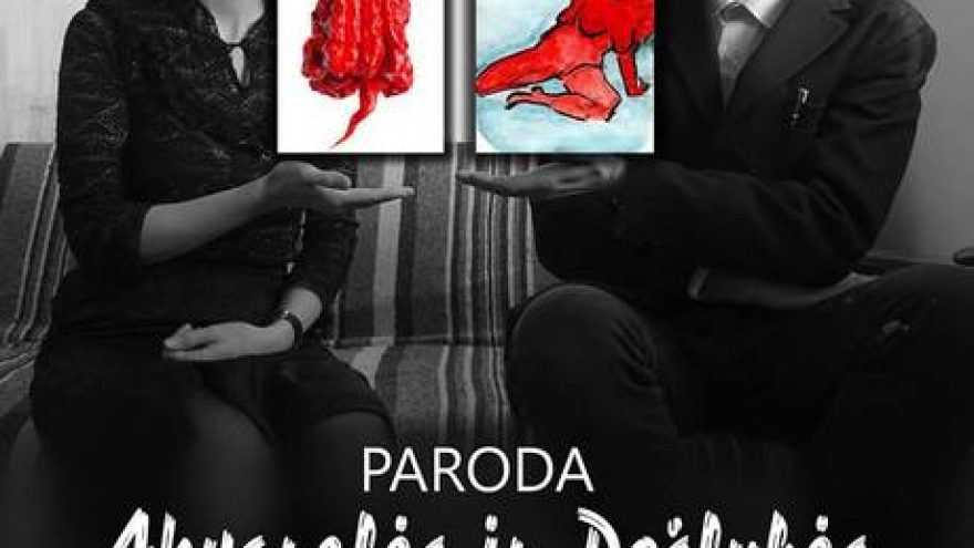 Julijos Skudutytės ir Kipro Černiausko paroda „Akvarelės ir Pošlybės“