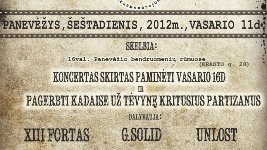 Alternatyvios muzikos koncertas „Niekas nenorėjo mirti“