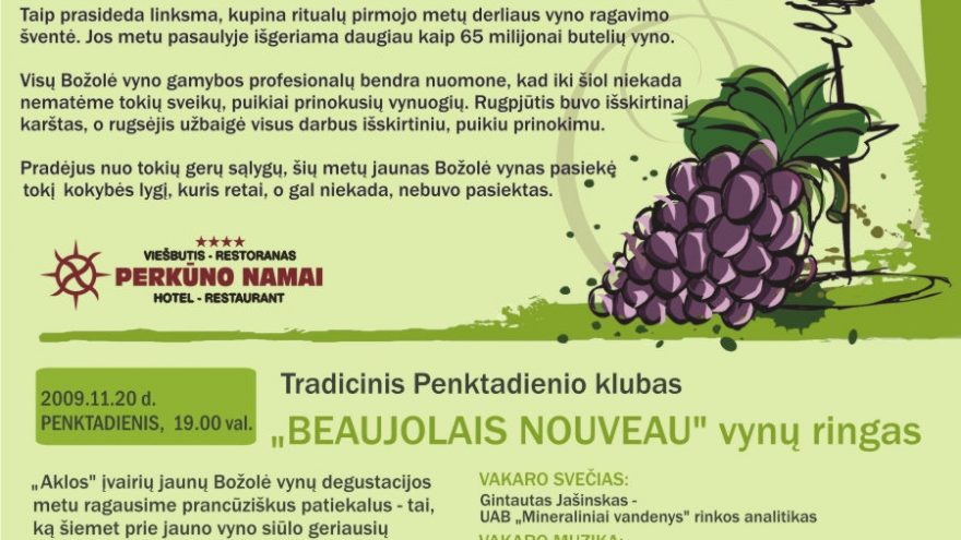 Jauno božolė vyno ir maisto šventė !