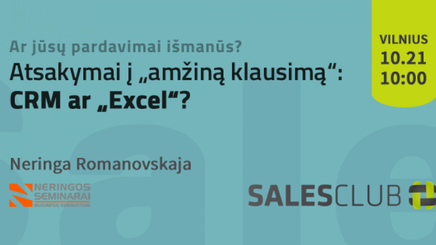 Seminaras „Ar jūsų pardavimai išmanūs?“