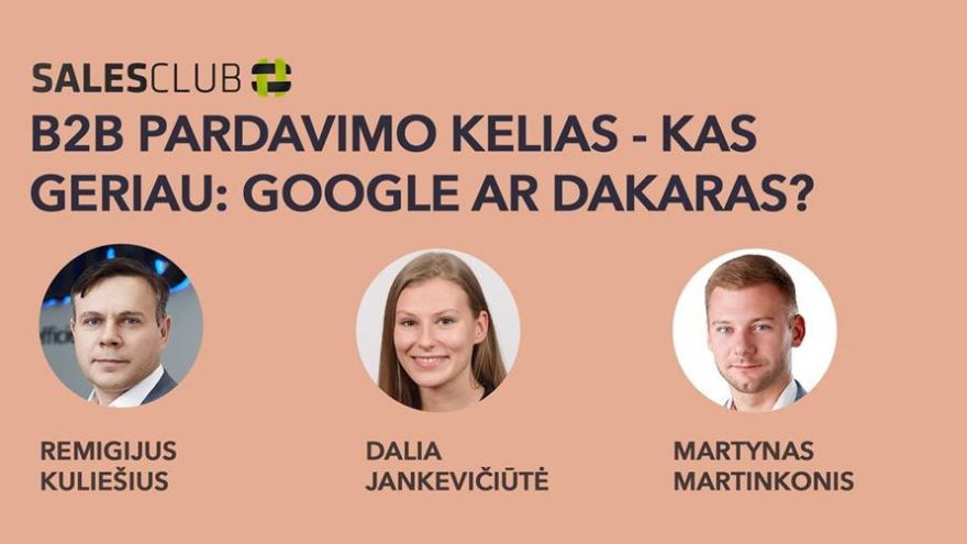 Salesclub susitikimas #12: B2B pardavimų kelias