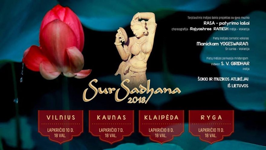 Klasikinio Indijos meno festivalis &#8220;SurSadhana 2018&#8221;