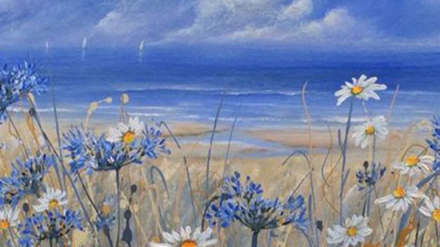 Tapybos vakaras: Pajūrio gėlės