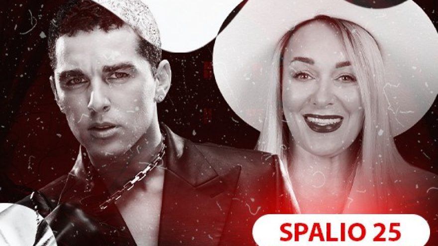 Bygailių helovino parkas: Donatas Montvydas ir Džordana Butkutė su gyvo garso grupe