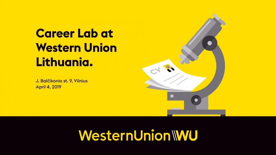 „WESTERN UNION LITHUANIA“ KARJEROS LABORATORIJA