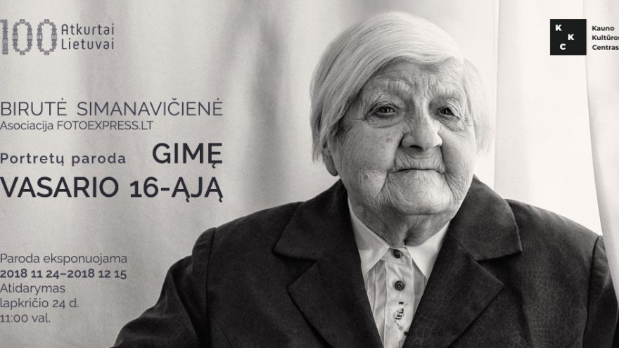 Portretų paroda „Gimę Vasario 16-ąją“