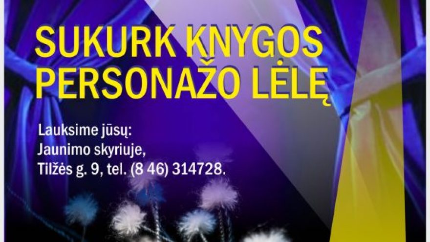 Sukurk knygos personažo lėlę