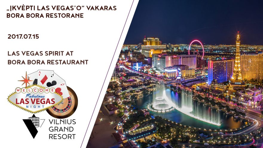 Pramoginis vakaras „Įkvėpti Las Vegas’o“