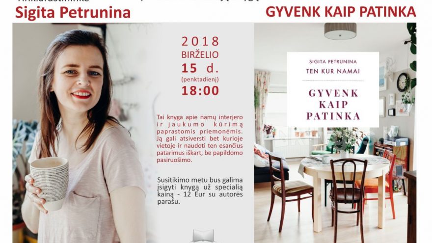 Susitikimas su tinklaraštininke Sigita Petrunina