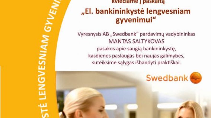 Paskaita „El. bankininkystė lengvesniam gyvenimui“