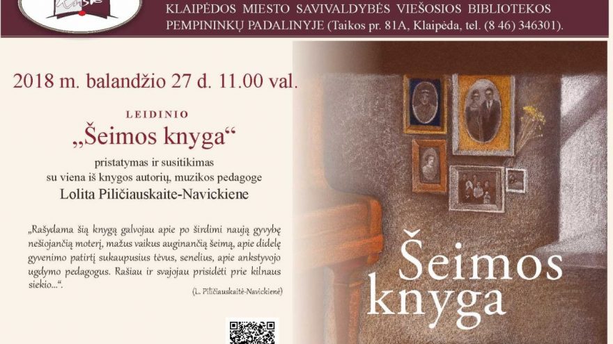 Edukacinio leidinio „Šeimos knyga“ pristatymas