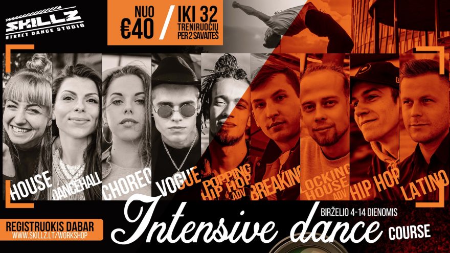 SKILLZ intensyvūs vasaros šokių kursai