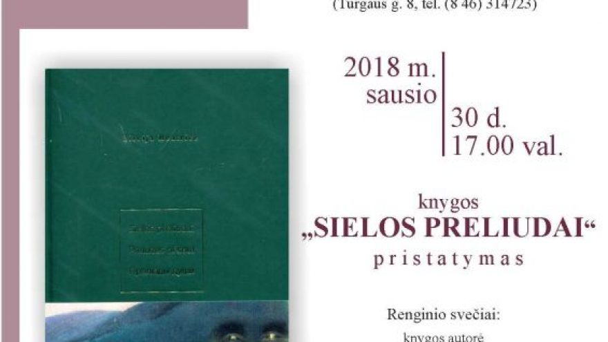 Knygos „Sielos preliudai“ pristatymas