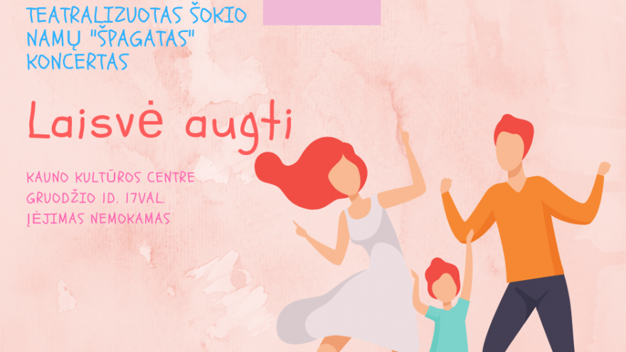 Šokio namų „Špagatas” koncertas „Laisvė augti”