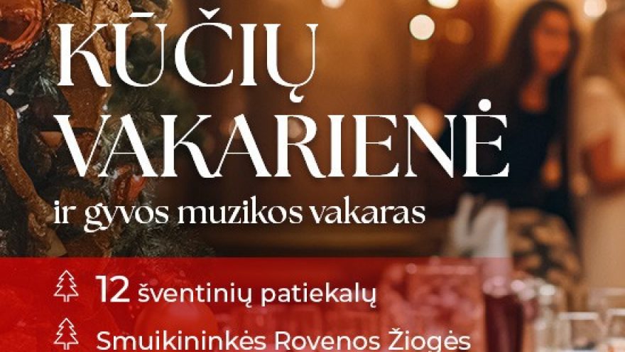 Kūčių vakarienė su gyvos muzikos programa | Palanga